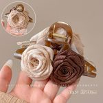 Dried Rose 13cm Hair Claw Clip