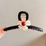 Rainbow Flower 13cm Hair Claw Clip