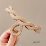 Coffee Twist 11cm Hair Claw Clip