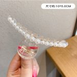 Clear Pearl 9.5cm Hair Claw Clip