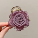 Purple 8cm Hair Claw Clip