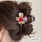 Holographic Flower 13cm Hair Claw Clip