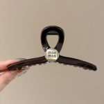 Chocolate Letter 13cm Hair Claw Clip