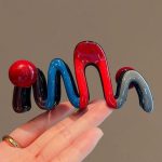 Red Pearl 11cm Hair Claw Clip