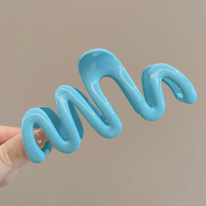 MP-SHARK-0162 Green-Blue Hair Claw Clip - 图片 1