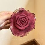Wine 8cm Hair Claw Clip