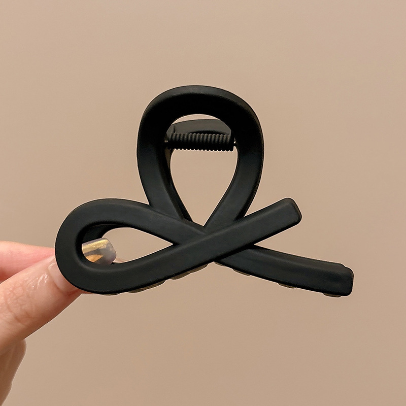 MP-SHARK-0182 Black 8cm Hair Claw Clip - 图片 1