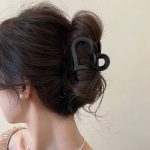 Black 6cm Hair Claw Clip