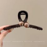 Chocolate Bead 13cm Hair Claw Clip