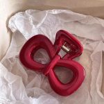 Red Bow 6cm Hair Claw Clip