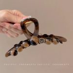 Round Bead 13cm Hair Claw Clip