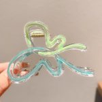 Gradient Blue-Green 10cm Hair Claw Clip