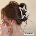 Star-Shape Crystal 10cm Hair Claw Clip