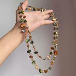 Vintage Bohemian Colorful Beaded Double Layer Chain Necklace