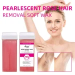 Roll-On Pearl Rose Hair Removal Wax - Soft Body Hair Wax for Armpit, Legs & Bikini - 150ml