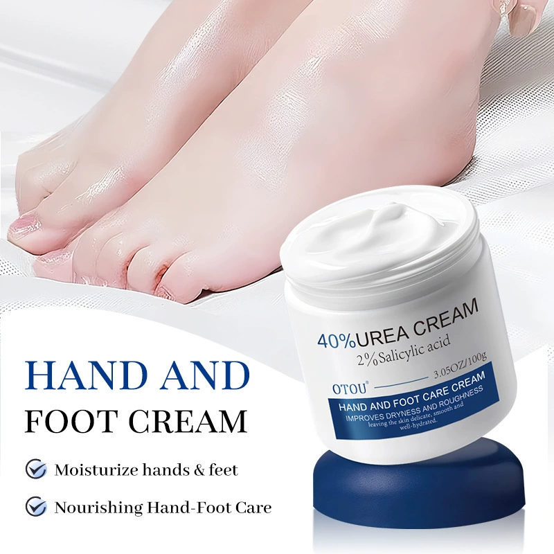 hand-cream-1 OTOU 40% Urea Hand & Foot Cream - Anti-Crack Moisturizing Repair for Dry, Rough Skin - 100g - 图片 1