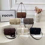 Korean Style Small Square Hand Bag for Women - 2026 Retro Solid Commuting Crossbody
