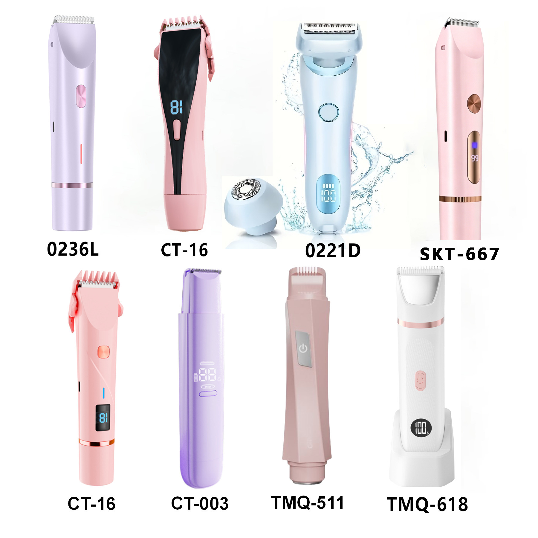 trimmer-1 MEISANYANG Electric Bikini Trimmer - Waterproof Lady Shaver - Rechargeable Body Hair Trimmer - 图片 1