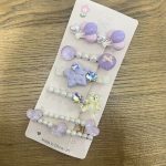 Purple Balloon Hair Clip Set