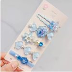 Blue Ice Hair Clip Set