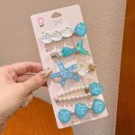 Blue Ocean Hair Clip Set