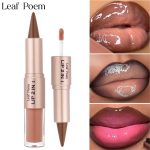 2-in-1 Double-Ended Lipstick & Lip Gloss Matte Liner Mirror Gloss - 12 Shades