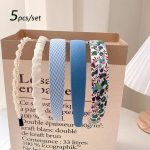 Blue Hairband 5-Piece Set