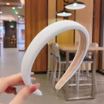 White Sponge Hairband No.3
