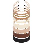 Coffee Chain Hairband 10-Piece Set