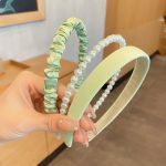 Green Pearl Hairband 3-Piece Set