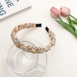Orange Floral Print Hairband No.1