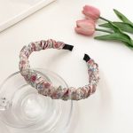 Pink Floral Print Hairband No.3