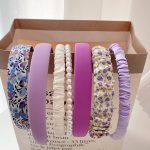 Purple Hairband 7-Piece Set