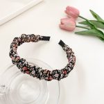 Black Floral Print Hairband No.4