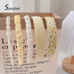 Yellow Hairband 5-Piece Set