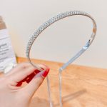 Silver Triple Row Crystal Hairband