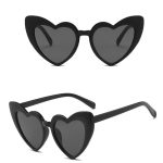 Retro Heart-Shaped Sunglasses - Fashion Party Photo Prop for Men and Women