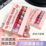 6-Piece Lip Gloss Set - Shiny Mirror Finish