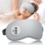 Hot & Cold Compress Eye Massager Mask — 3-Button Vibration Eye Care, Washable