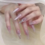 Luxury Handmade Press-On Nails - Distant Hibiscus