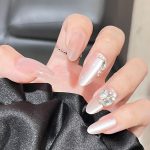 Luxury Handmade Press-On Nails - Artistic Design BY1592