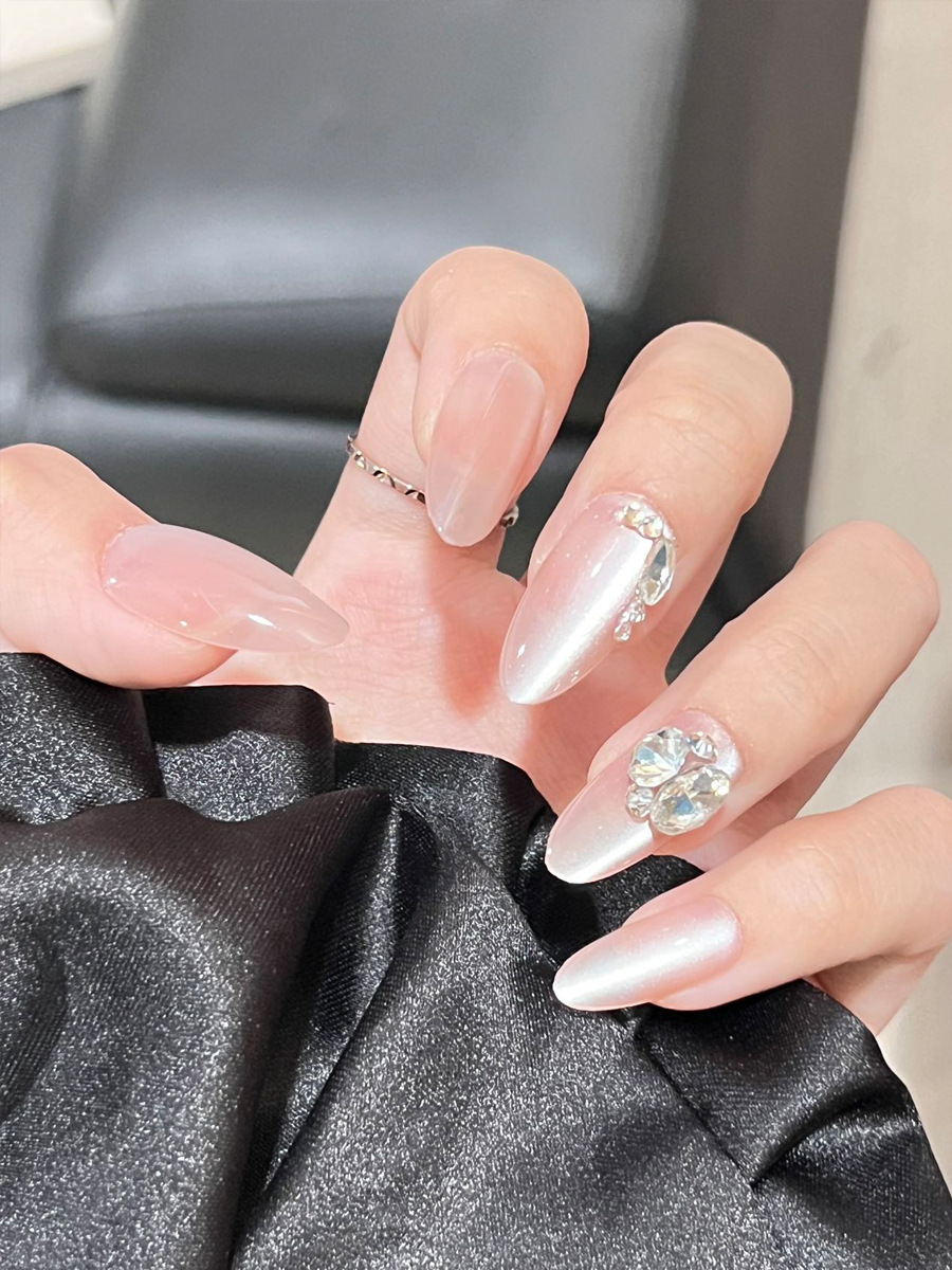 press-on-nails-BY1592 Luxury Handmade Press-On Nails - Artistic Design BY1592 - 图片 1