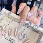 Luxury Handmade Press-On Nails - Artistic Design BY1618