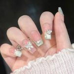 Luxury Handmade Press-On Nails - Lotus Blossom