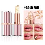 Gold Foil Thermochromic Color-Changing Lip Balm Waterproof Moisturizing - Rose Gold