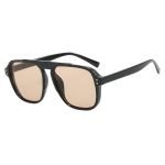 Single-Bar Eyebrow Pin Sunglasses for Women - Trendy UV Protection Personality Style