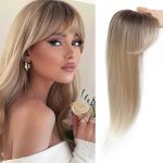 Clip-In Hair Topper Patch for Women Natural Full Bang Volume Extension Hair Clip